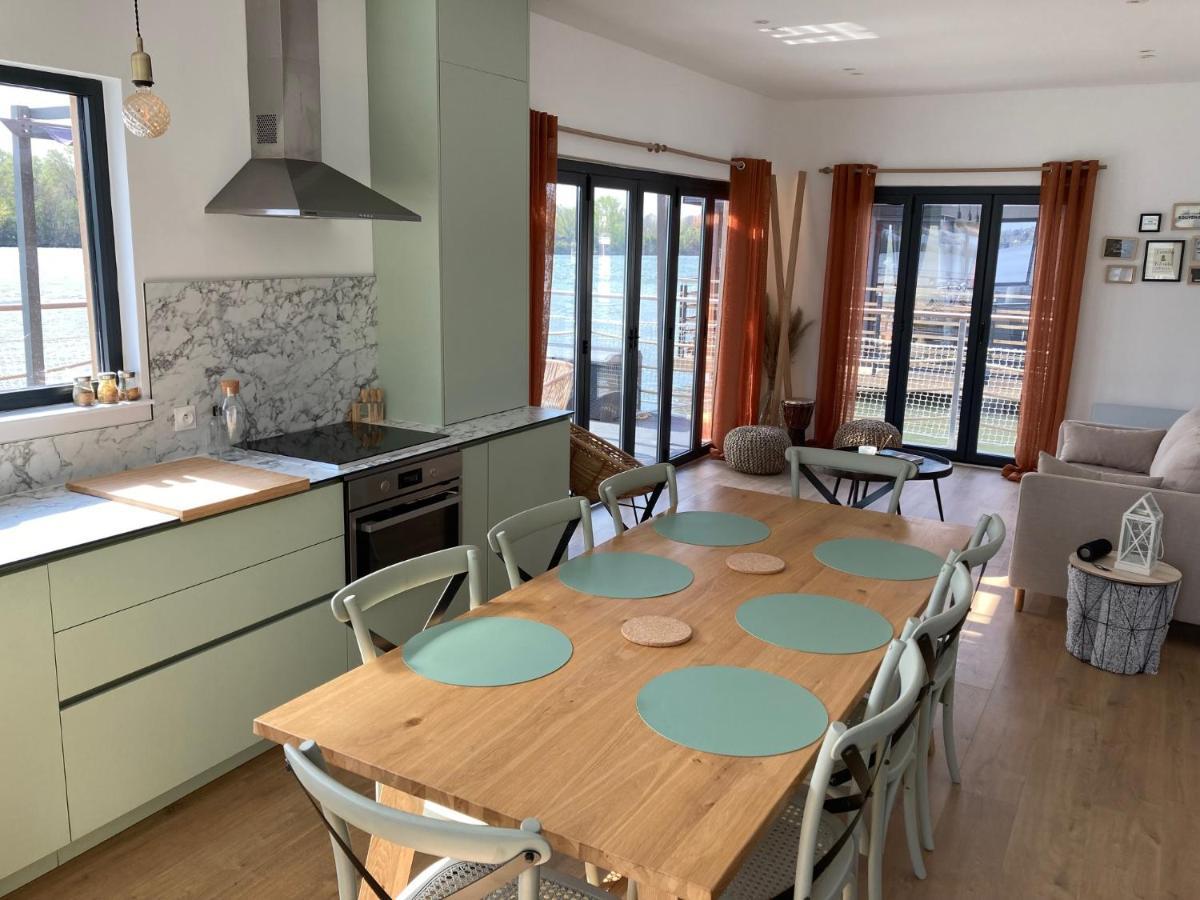 Seinehouse - Maison Flottante Vaux-Sur-Seine Eksteriør billede
