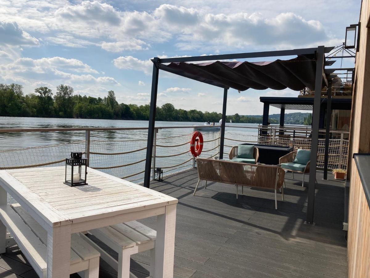 Seinehouse - Maison Flottante Vaux-Sur-Seine Eksteriør billede